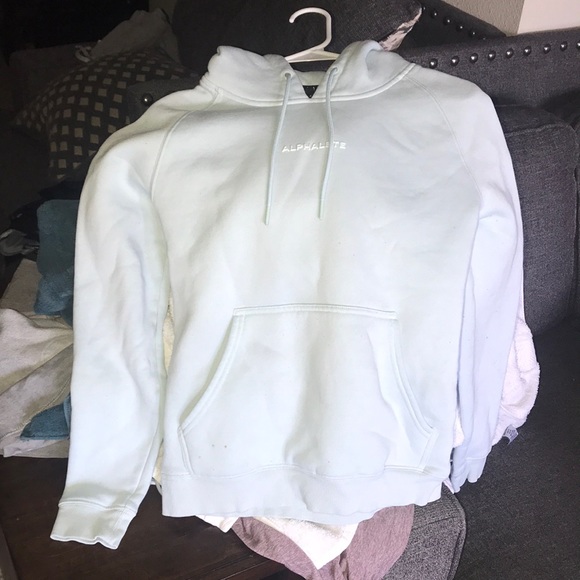 Alphalete womens small hoodie. Light sky blue color. - Picture 1 of 6